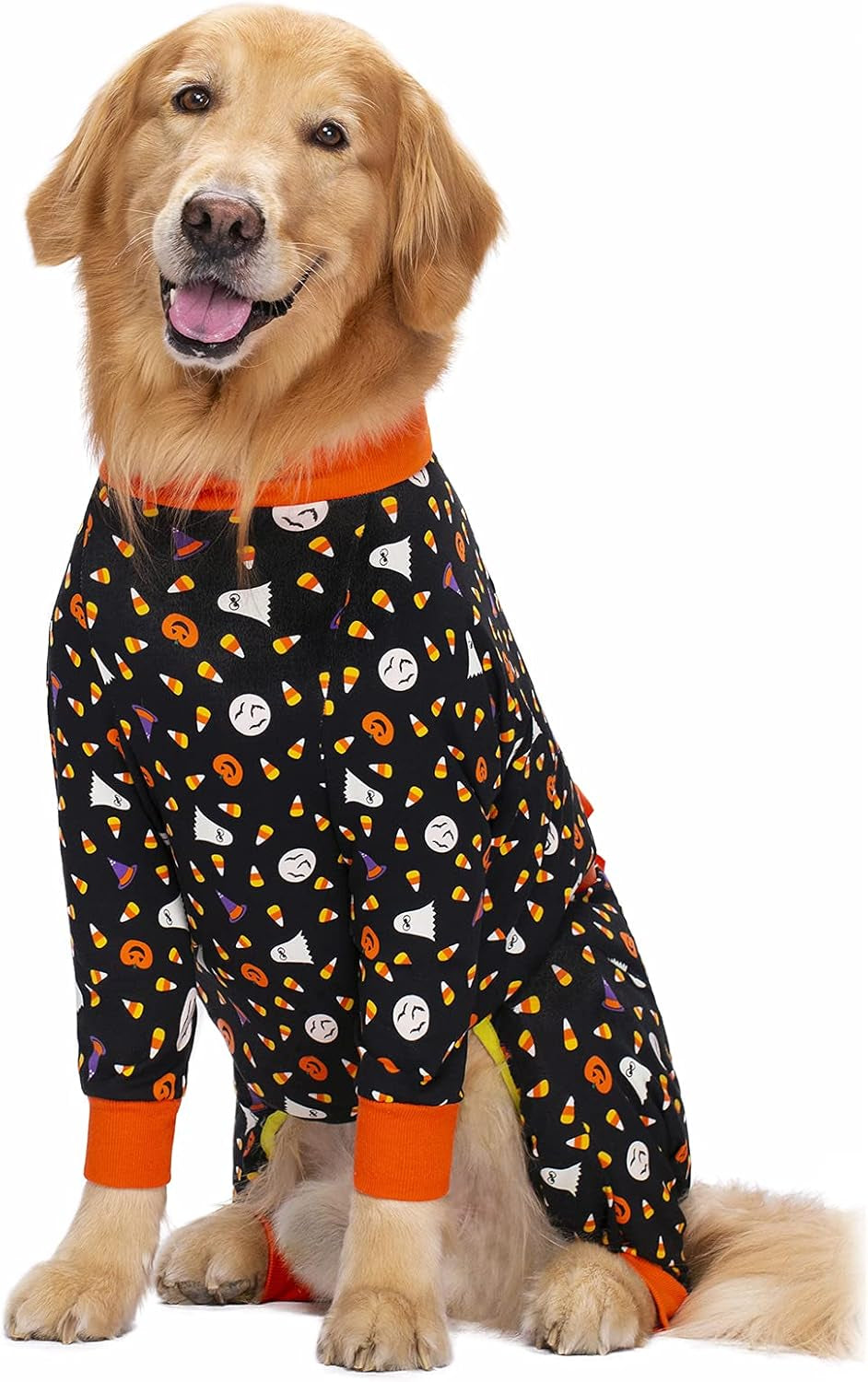 Halloween Medium Large Dog Recovery Suit for Female Male Dog after Surgery Neuter Spay Onesie for Shedding Prevent Licking Surgical Wound Dog Cone Alternative