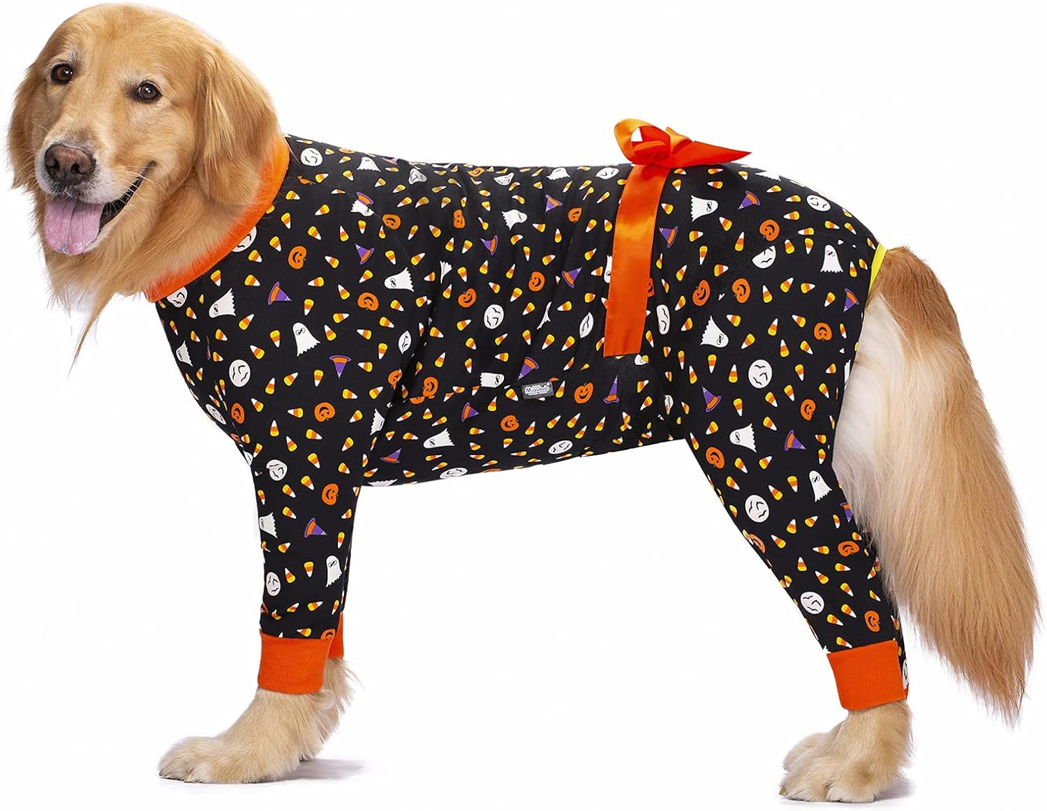 Halloween Medium Large Dog Recovery Suit for Female Male Dog after Surgery Neuter Spay Onesie for Shedding Prevent Licking Surgical Wound Dog Cone Alternative